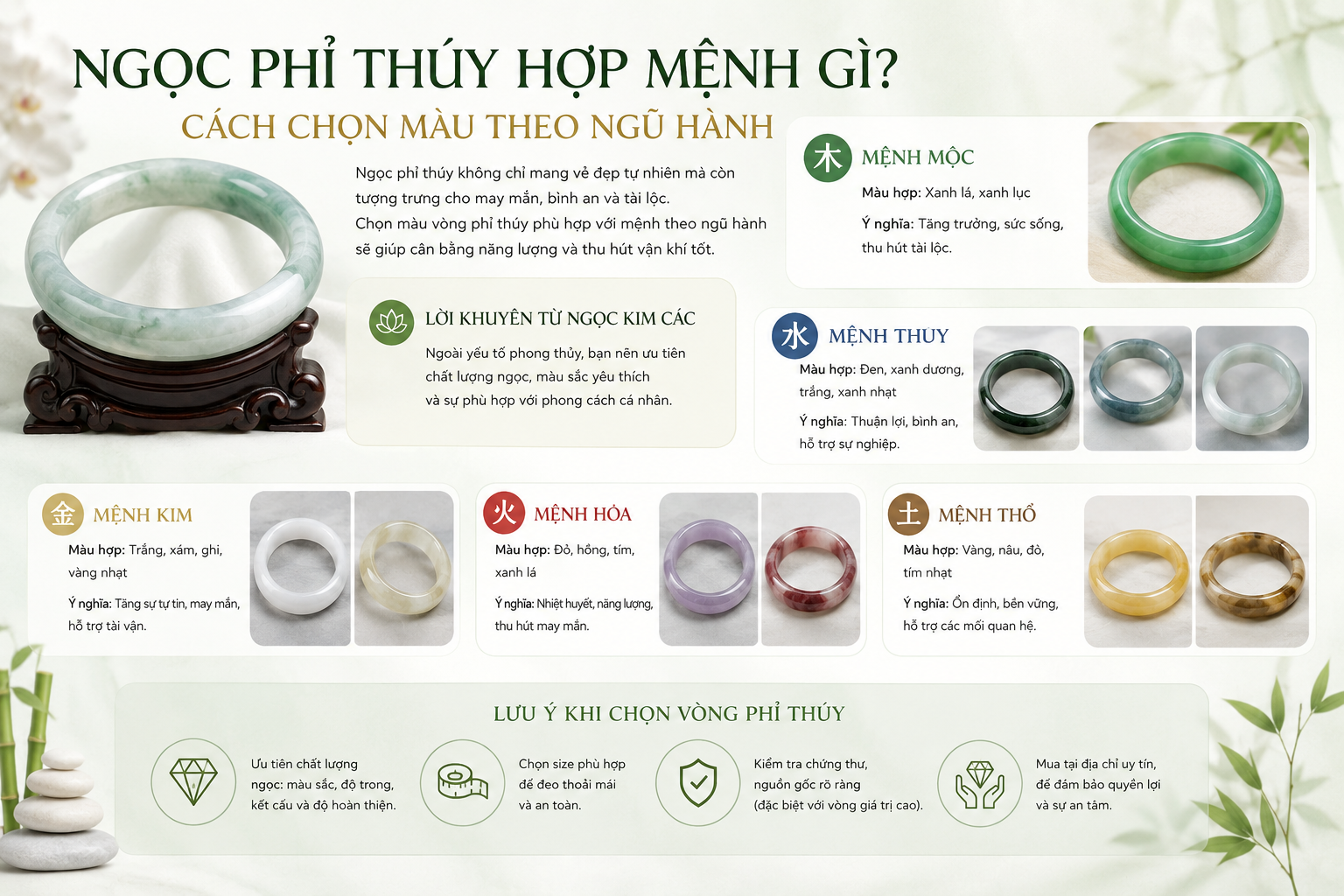 NGỌC PHỈ THÚY HỢP MỆNH GÌ?