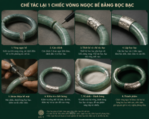 Chế Tác Lại Vòng Ngọc Bể Bằng Bọc Bạc
