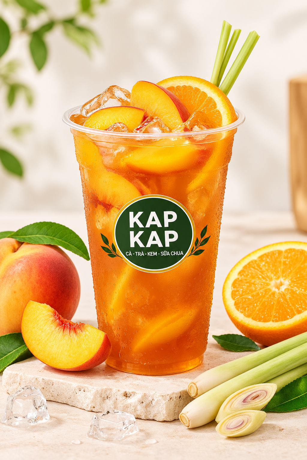Trà Đào Cam Sả